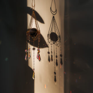 Zonnevanger, Suncatcher, Suncatchers, Manifesteren, Manifestatie, Edelstenen, Kristallen, Gemstones, Crystals, Amethist, Amethyst